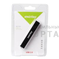 Хаб разветвитель USB Smartbuy 4 порта, чёрный (SBHA-408-K) (1/5)