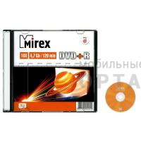 Диск MIREX DVD+R 4,7 Гб 16x Slim case (1/200)